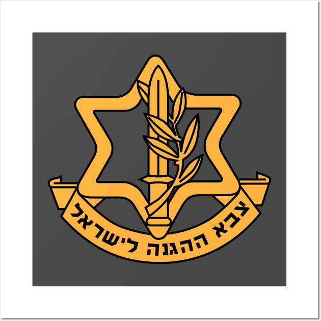 Israeli Defense Force Insignia - IDF Wall Art by EphemeraKiosk